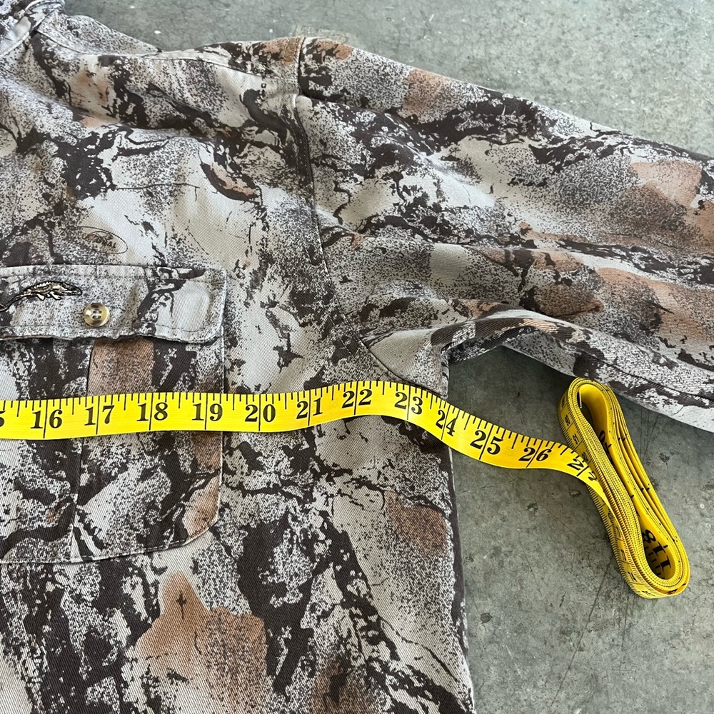 Natural wear gecko camo snake print cotton brushed flannel shirt M iguana - Picture 10 of 10